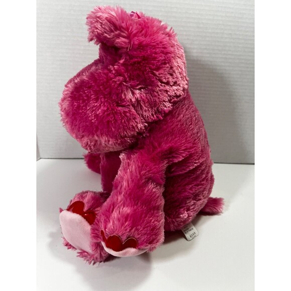 Hallmark Pink Hippo Plush Hippopotamus Valentines Talks Moves Ears 14” - Picture 4 of 11
